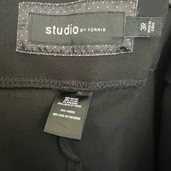 Tummy slimming panel studio size 3 ponte stretch pants - Picture 3 of 3